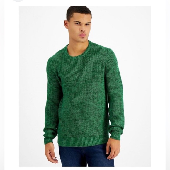 Mens Size L crew neck Sweater Green Inc International Concepts - Picture 1 of 10